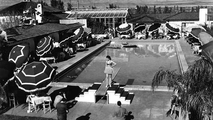 The Racquet Club exterior in Palm Springs