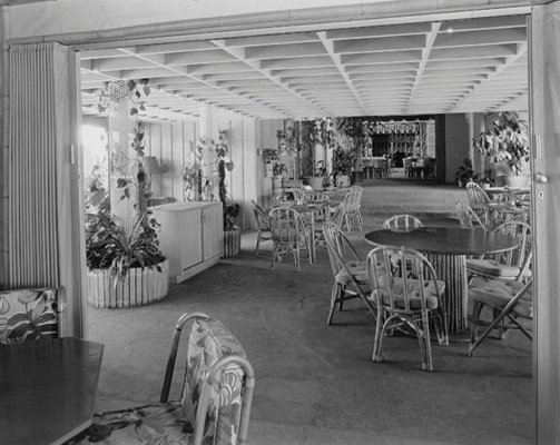 Interior of The Racquet Club in Palm Springs CA