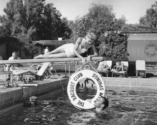 The Racquet Club pool in Palm Springs CA